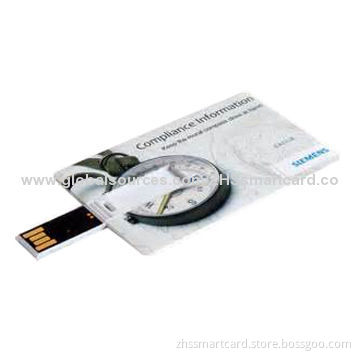 Full capacity plastic credit USB card printable, 1GB-32GB capacity range